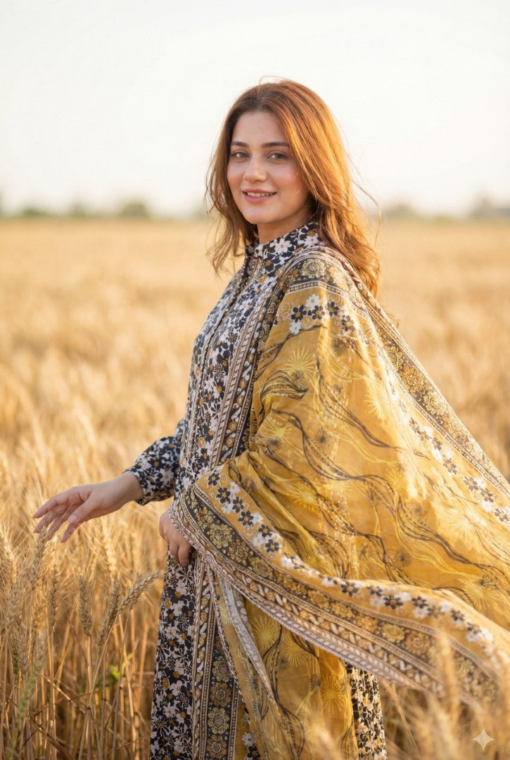 BLUEBERRY | 3 PC UNSTITCHED