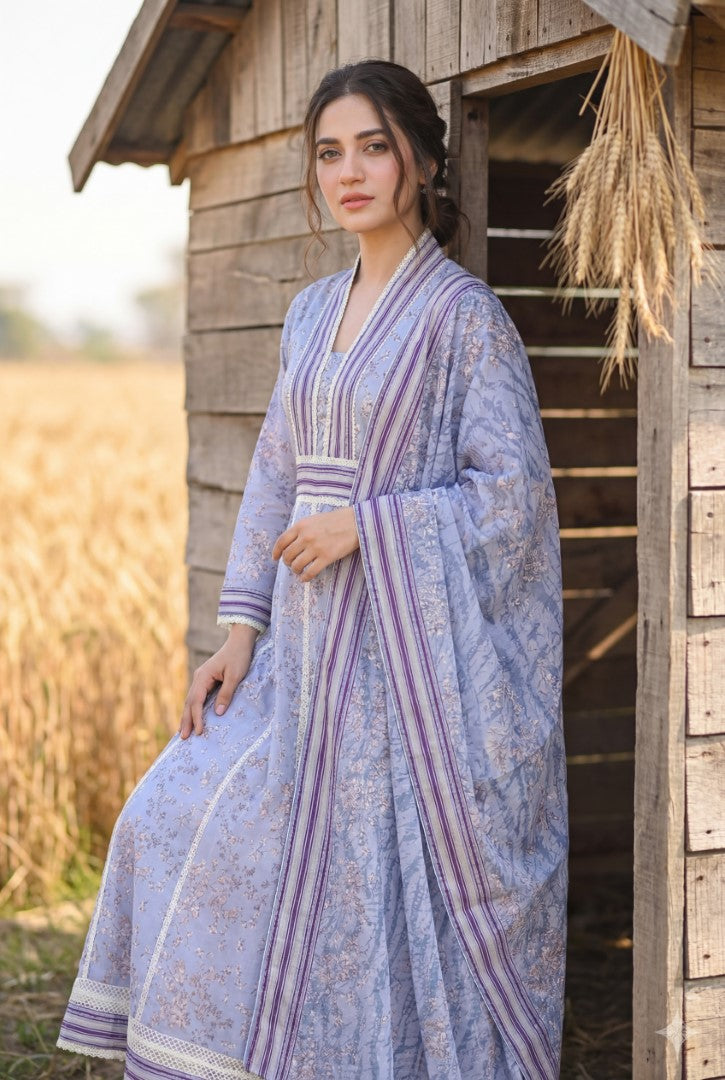 BLUEBERRY | 3 PC UNSTITCHED