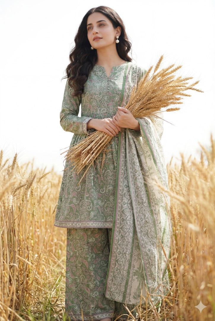 BLUEBERRY | 3 PC UNSTITCHED