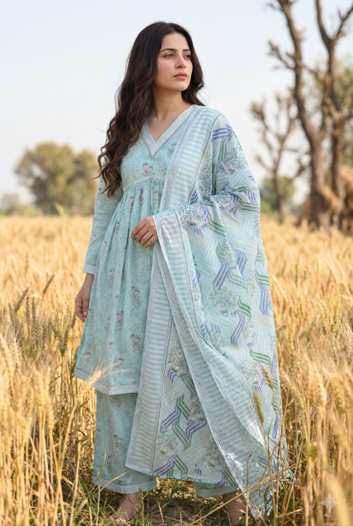 BLUEBERRY | 3 PC UNSTITCHED