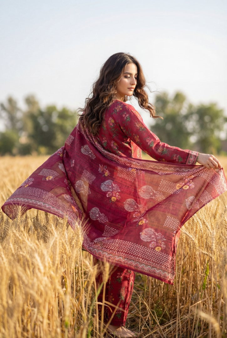 BLUEBERRY | 3 PC UNSTITCHED