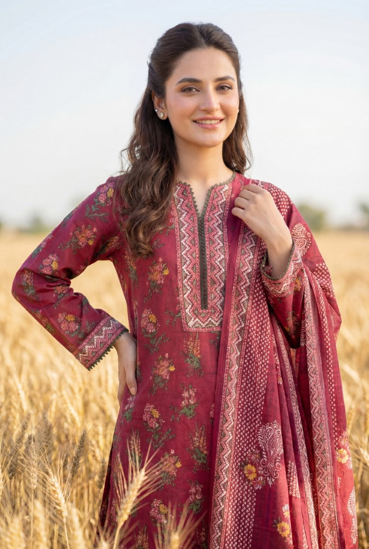 BLUEBERRY | 3 PC UNSTITCHED