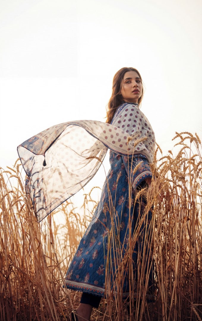 BLUEBERRY | 3 PC UNSTITCHED