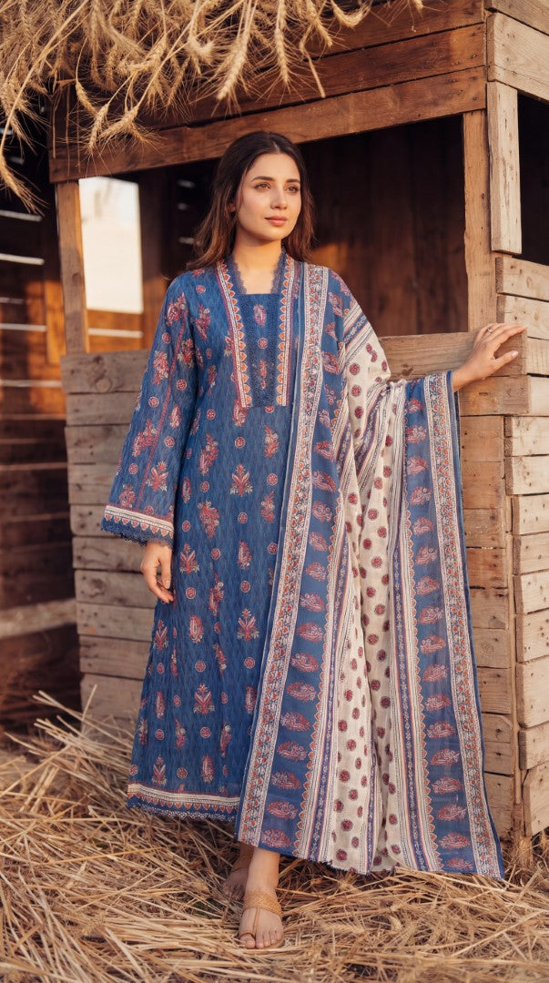 BLUEBERRY | 3 PC UNSTITCHED