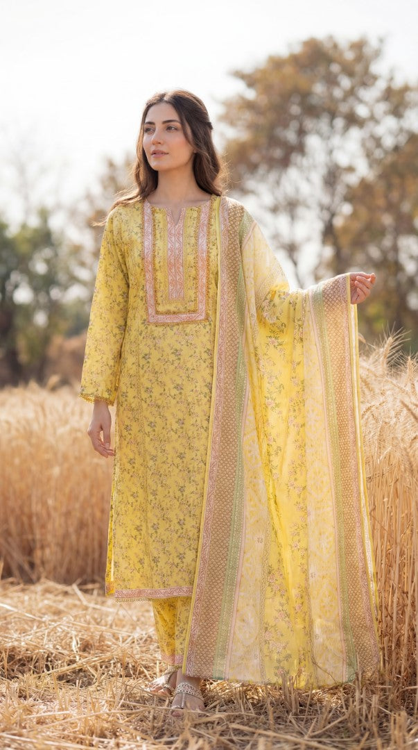 BLUEBERRY | 3 PC UNSTITCHED