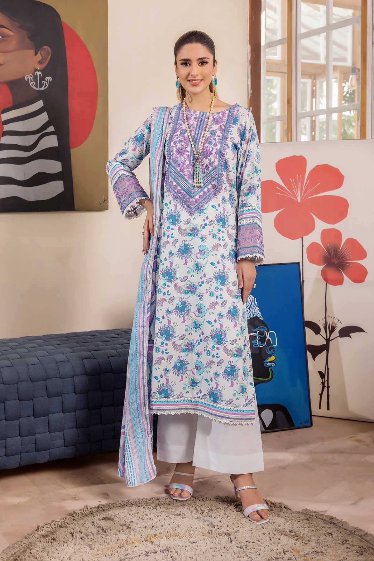 RRY100 3PC UNSTITCHED